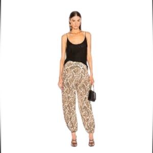 Walter Baker snake Print Pants